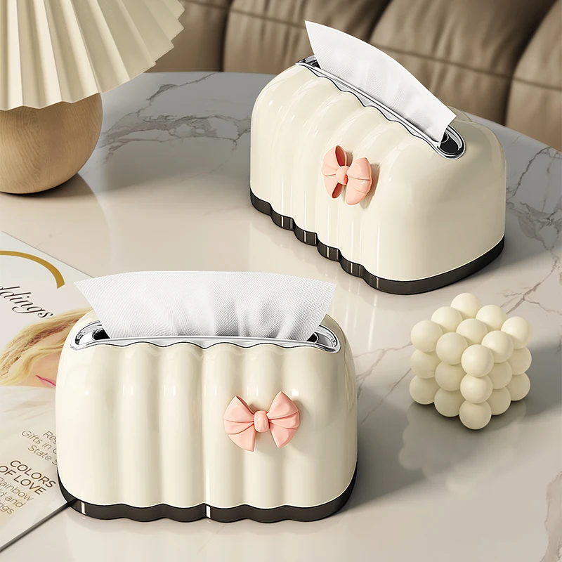 Luxury Living Room Tissue Box Dining Table Napkin Spring Loaded Storage Box Creative Tea Table Organizer High End Feel
