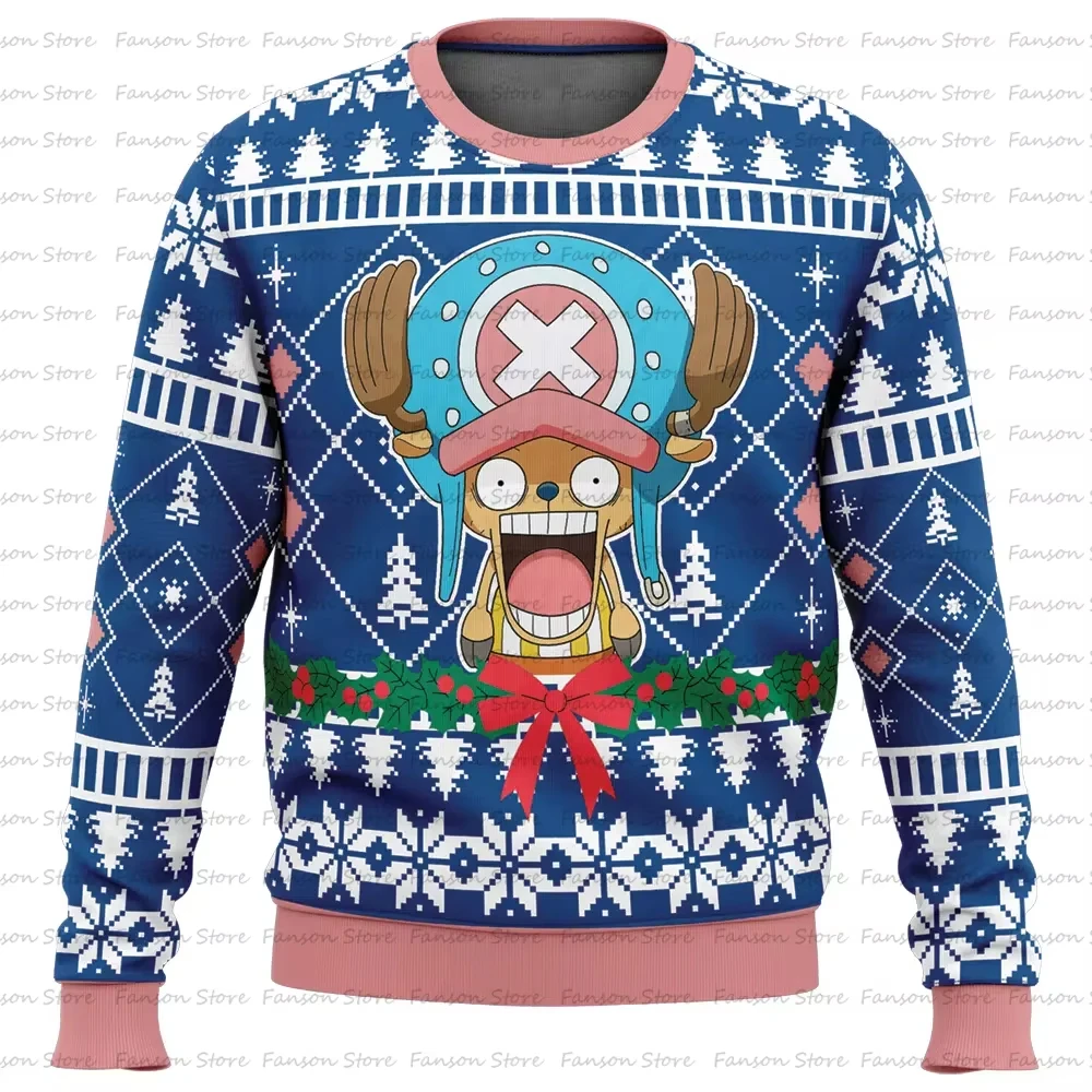 New 2025 Christmas Gift Ugly Sweater Men's Hot Selling AutumnWinter Oversized 3D Printed O-Collar Pullover Christmas Clothing -