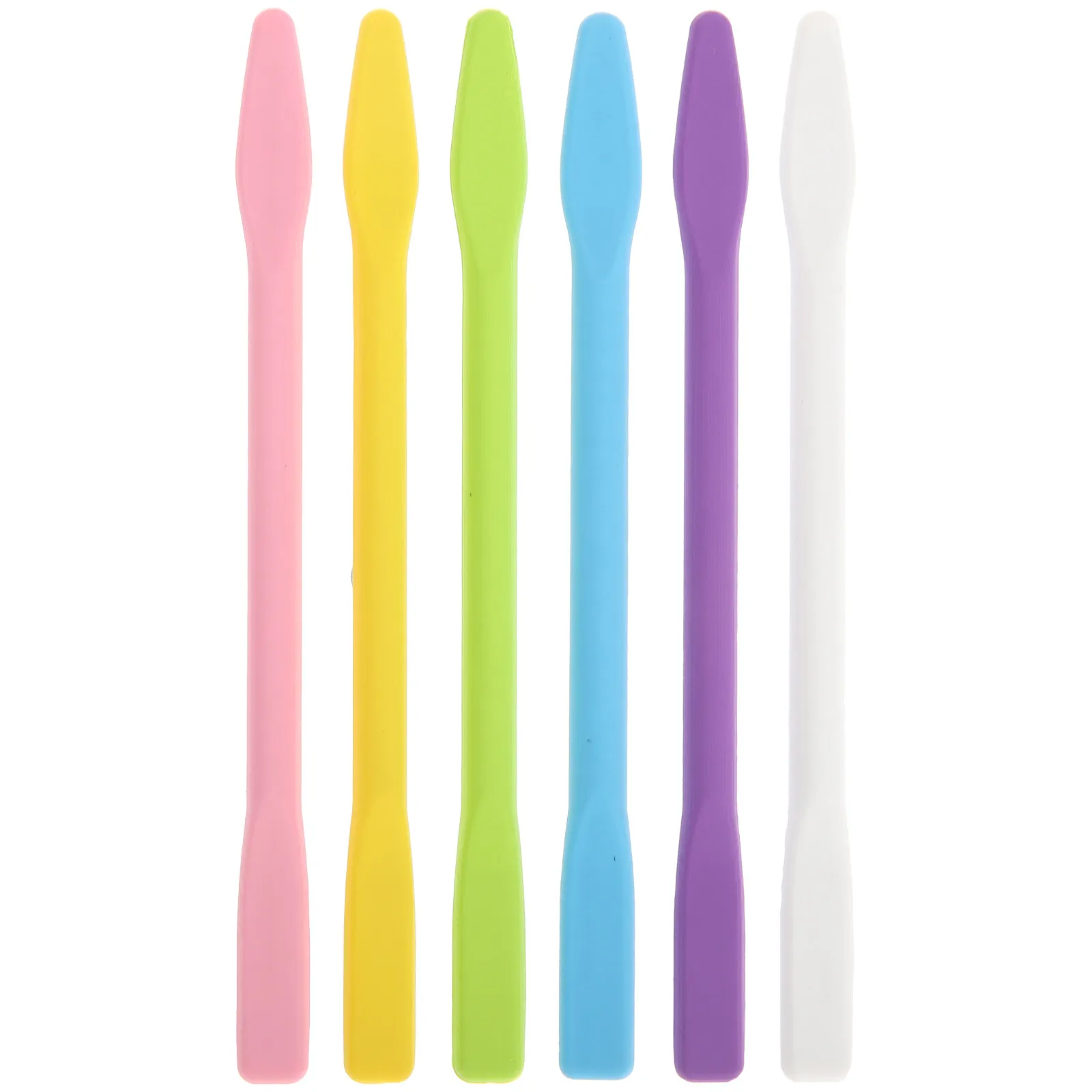 6Pcs Silicone Stirring Rods Facial Mask Mixing Sticks Reusable Epoxy Resin Stirring Tools DIY Craft Makeup view 2