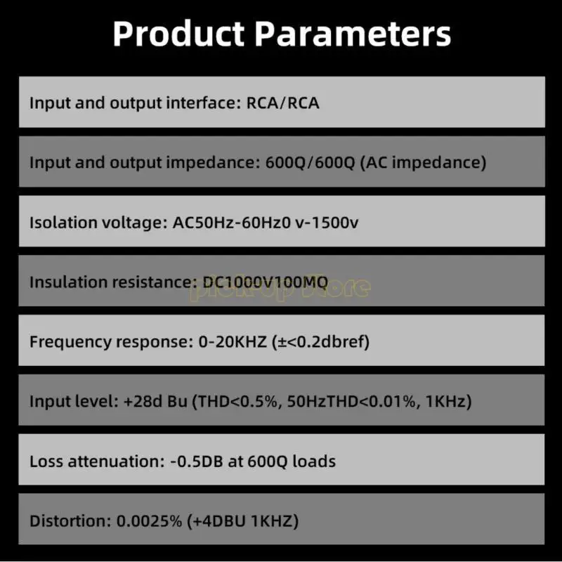 

Music Isolator Stereo Line Isolator for Music Purification with Galvanics Separation Technology for Home Car Music Systems