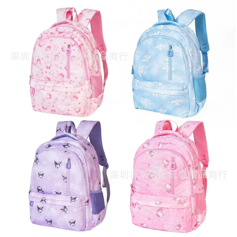 

Cartoon Kids School Bag Kuromi/Cinnamoroll/hello Kitty/Melody Printed Boys Girls Backpack Travel Backpack Large Capacity Bag