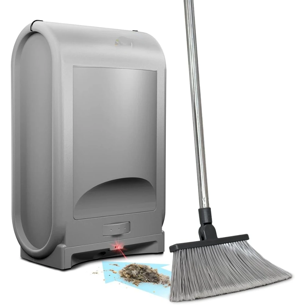 

Touchless Vacuum Automatic Dustpan - Ultra Fast & Powerful - Great for Sweeping Salon Pet Hair Food Dirt Kitchen, Corded Caniste