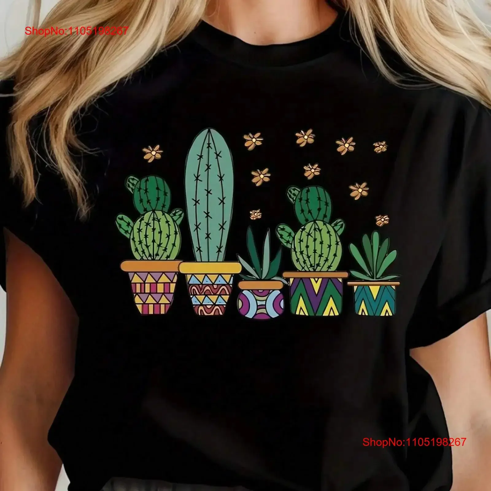 تي شيرت نسائي كاجوال بتصميم زهور على شكل قلب كرتوني مناسب للارتداء، قميص ناعم مغسول عتيق للارتداء اليومي #1