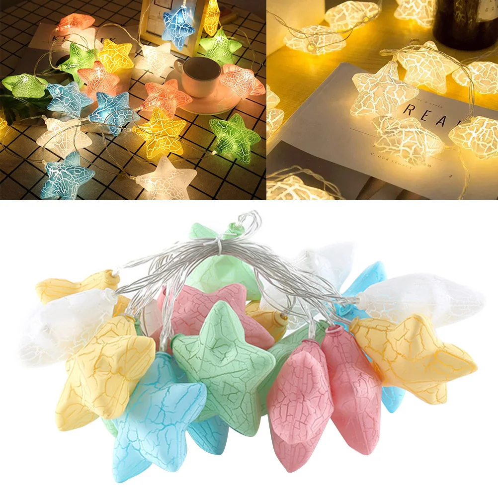 1.5 متر فرقعة ستار LED أضواء الجنية الدافئة الأبيض سلسلة طويلة أضواء لحديقة فناء غرفة نوم الطرف الديكور