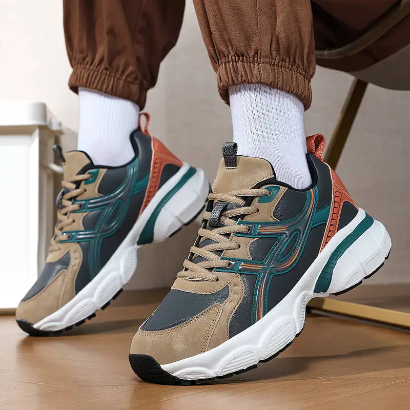 Brand Shoes Man 2026 Casual Sneakers Male Outdoors Hiking Shoes High Quality Men Fashion Mens Shoes Thick Soft Soled Sneakers