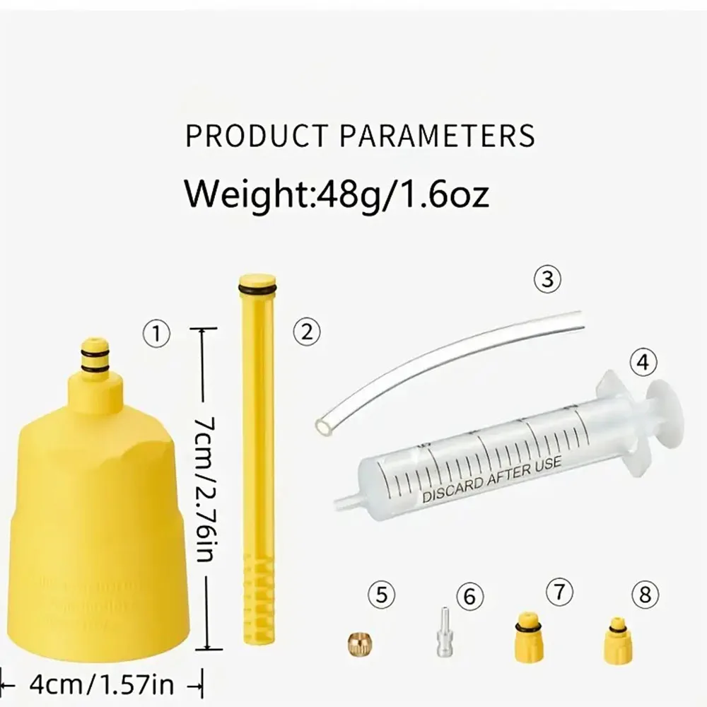 AliExpress NONE Hydraulic Disc Brake Oil Bleed Kit Oil Change Injection Oil Refill Tool Universal Injector Suitable for Road Bike Brake Service