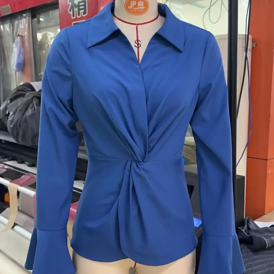 

New Women's Stand-up Collar Shirt