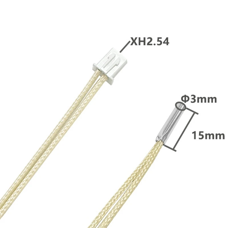 PT1000 High Temperature Thermal Resistor Thermistor for 3D Printer Hotend Temperature Control, Easy Install Sensor [No.3 Elnic]
