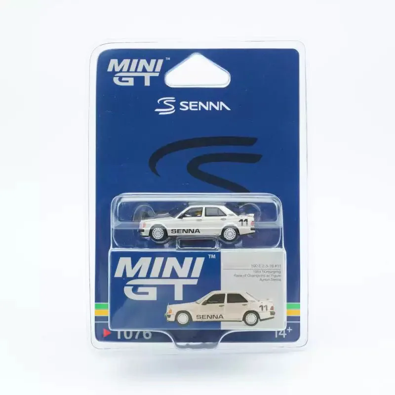 MINI GT 1:64 190E 2.3-16 With Doll 11# Alloy Car Model Collection Display Ornament Toy Gift