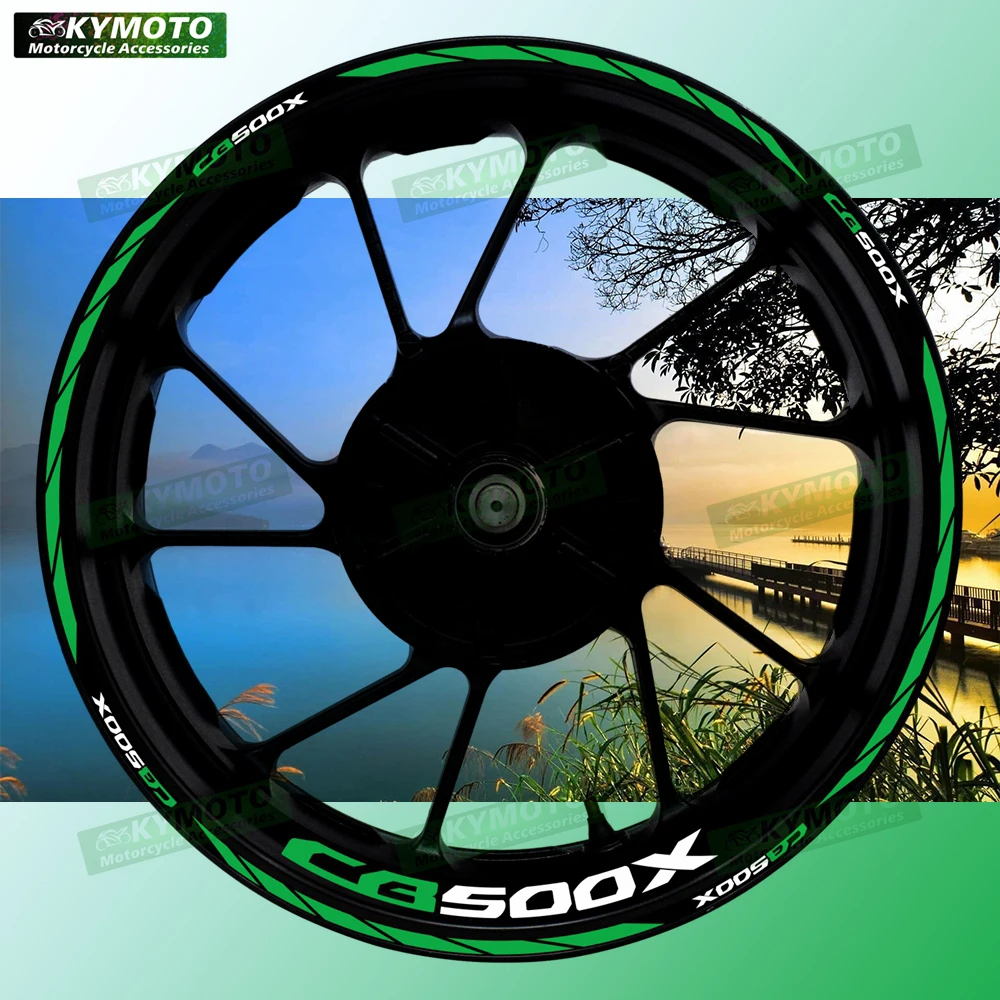 

Аксессуары для мотоциклов Honda CB500X CB 500X, 17-дюймовые наклейки на передние и задние колеса, модифицированные светоотражающие наклейки на ступицу колеса
