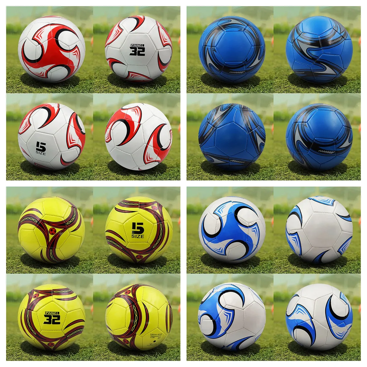 1Pc pallone da calcio taglia 4 Wear Rsistant durevole Soft PU Outdoor Football Training Seamless Soccer Ball Group Training Game Supplies