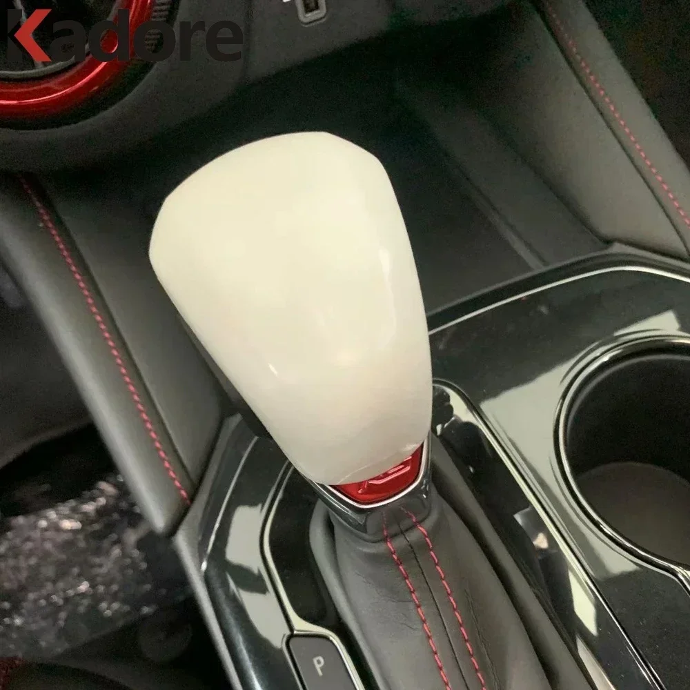 For Chevrolet Blazer 2019 2020 2021 2022 2023 Gear Head Shift Knob Cover Trim Car Sticker Styling Accessories Carbon Fiber