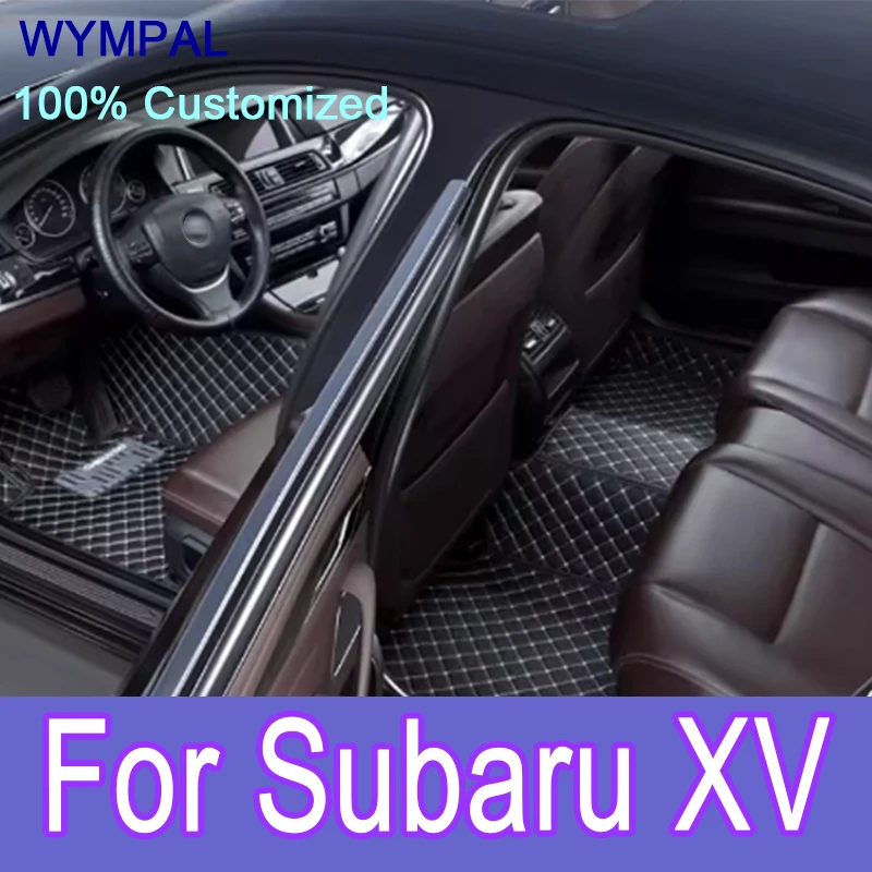 

Luxury Custom Automotive Car Floor Mats For Subaru XV 2011 2012 2013-2015 Auto Luxury Leather Men Women Car Mats Full Coverage