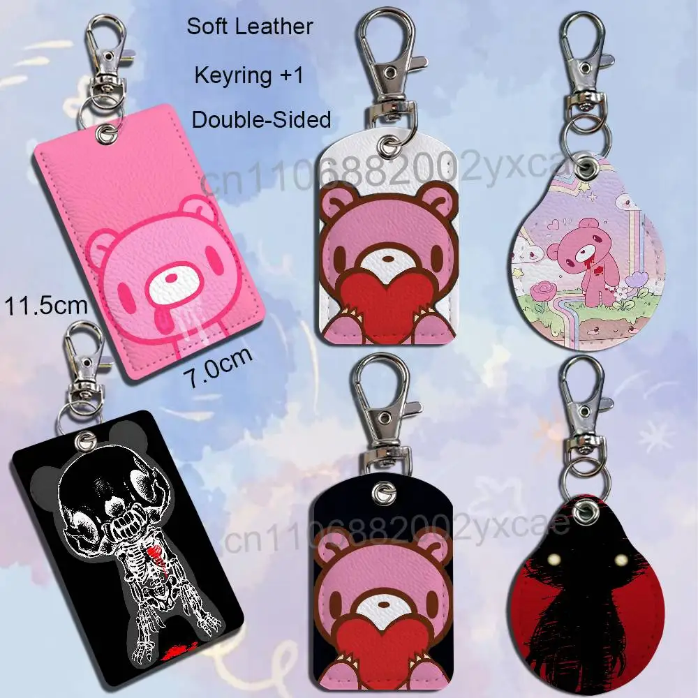Violent corruption Gloomy Bear Holder For Bank Business Work Card Holder Student Card Case Bus Card Keychain