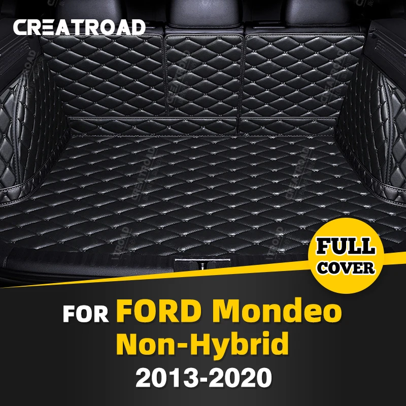 

Коврик для багажника с полным покрытием для Ford Mondeo Non-hybrid 2013-2020 2019 2018 2017 2016 2015 2014, не гибридный, защитная накладка на багажник автомобиля, аксессуары для защиты интерьера