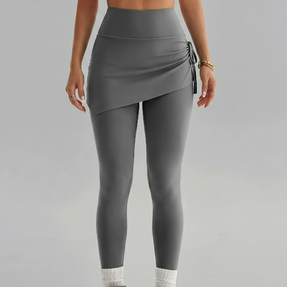 Women Two Piece Style Pants New Easter Style Pants High Waist with Shoulder Straps and Pleats image 5