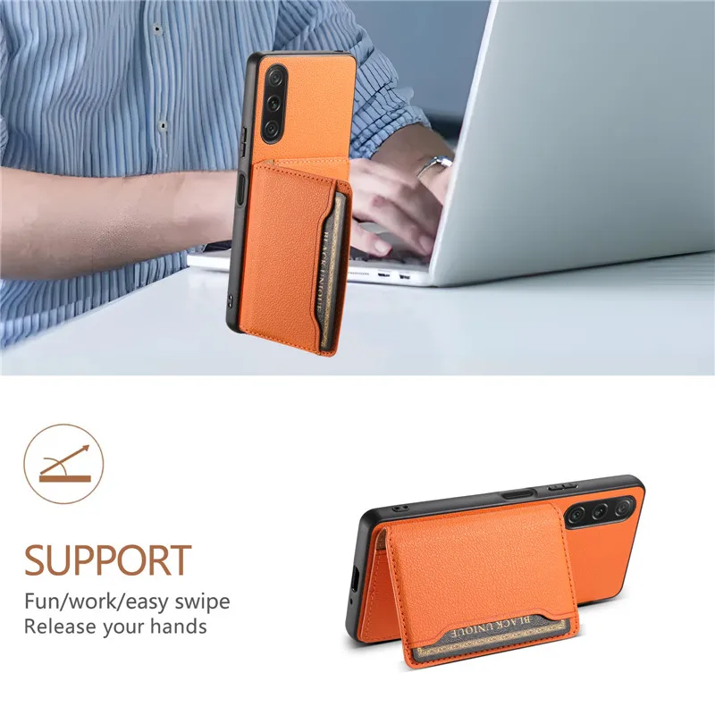 Luxury Multifunctional PU Leather Wallet Phone Case Coque For Sony Xperia 1 5 10 IV 1V 10V 5III 1VII Card Holder Shell Cover