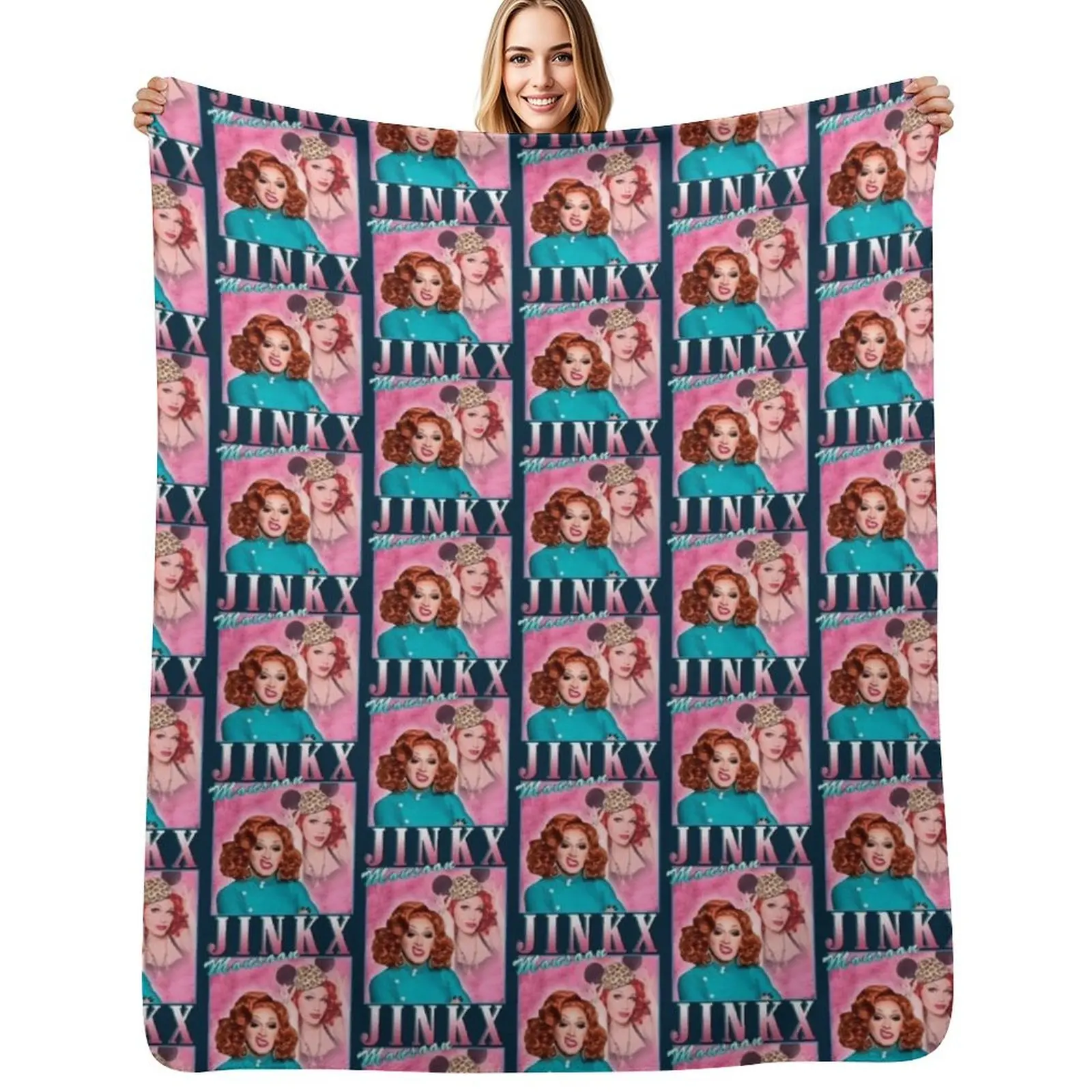 Jinkx Monsoon vintage design merch Throw Blanket Cute Plaid Luxury Designer Picnic Vintage Decorative Sofa Travel Blankets