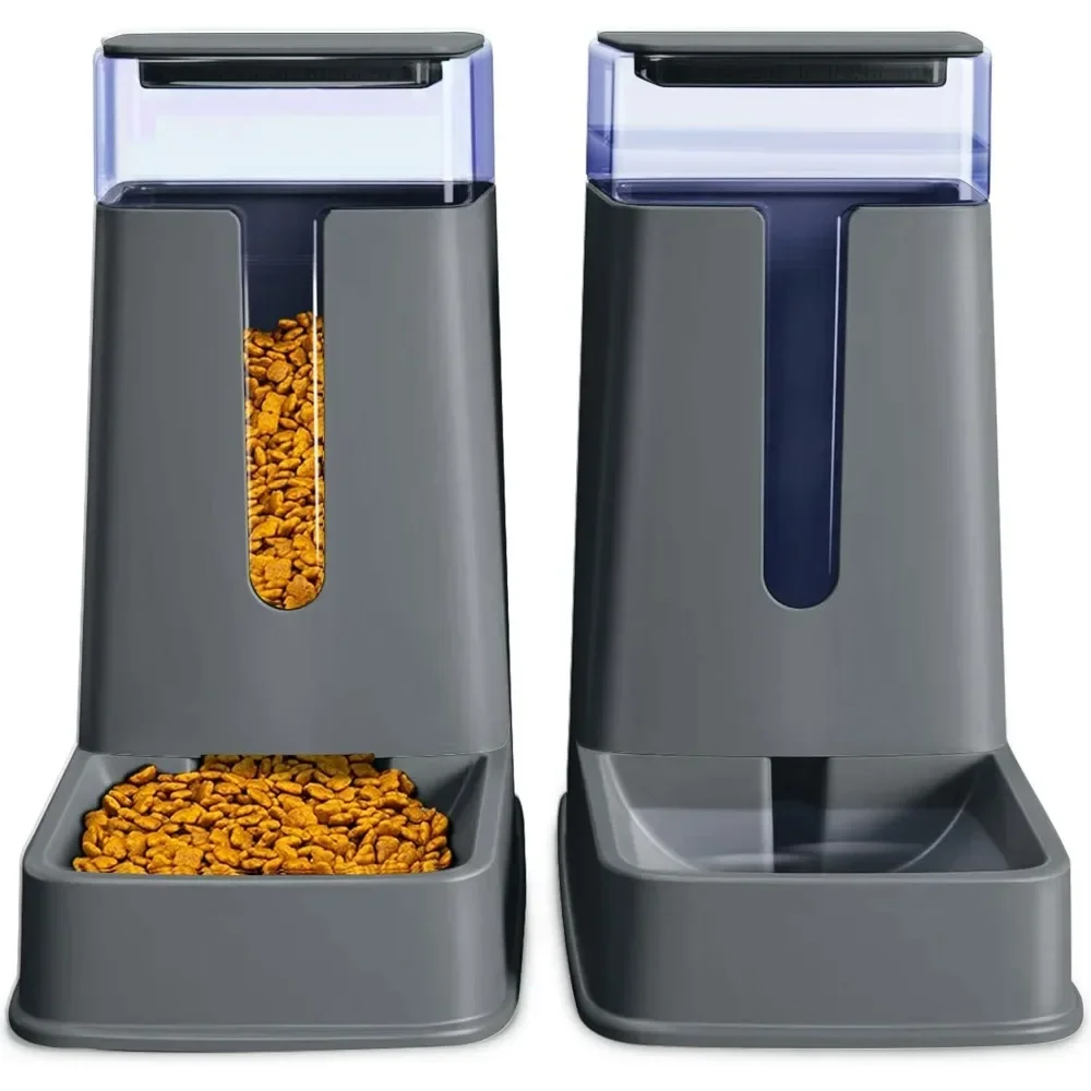 

Automatic Feeder, Small Medium Big Dog Pets Puppy Kitten, 2 Packs Automatic Dogs Feeder and Dog Water Dispenser