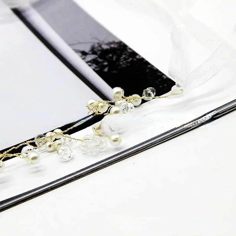 

A Pair Curtain Strap Light Luxury Nordic Modern Romantic Curtain Ins Copper Wire Pearl Handmade DIY Straps customize