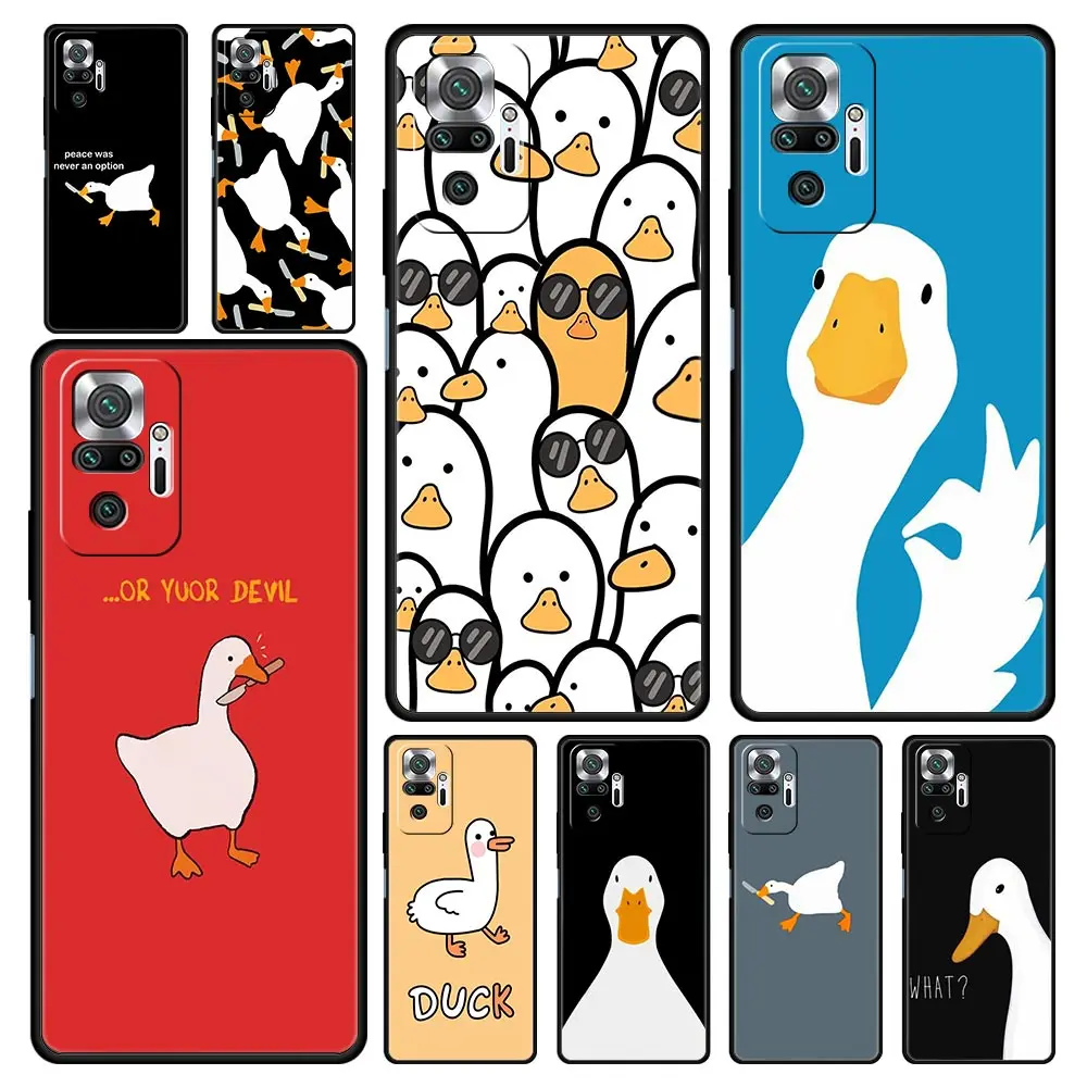 For Redmi 10C Cases Cartoon Cute Goose duck Game Phone Case For Xiaomi Redmi Note 12 11 9S 9 10 Pro Plus 7 9T 8T 9C 9A 8A Cover