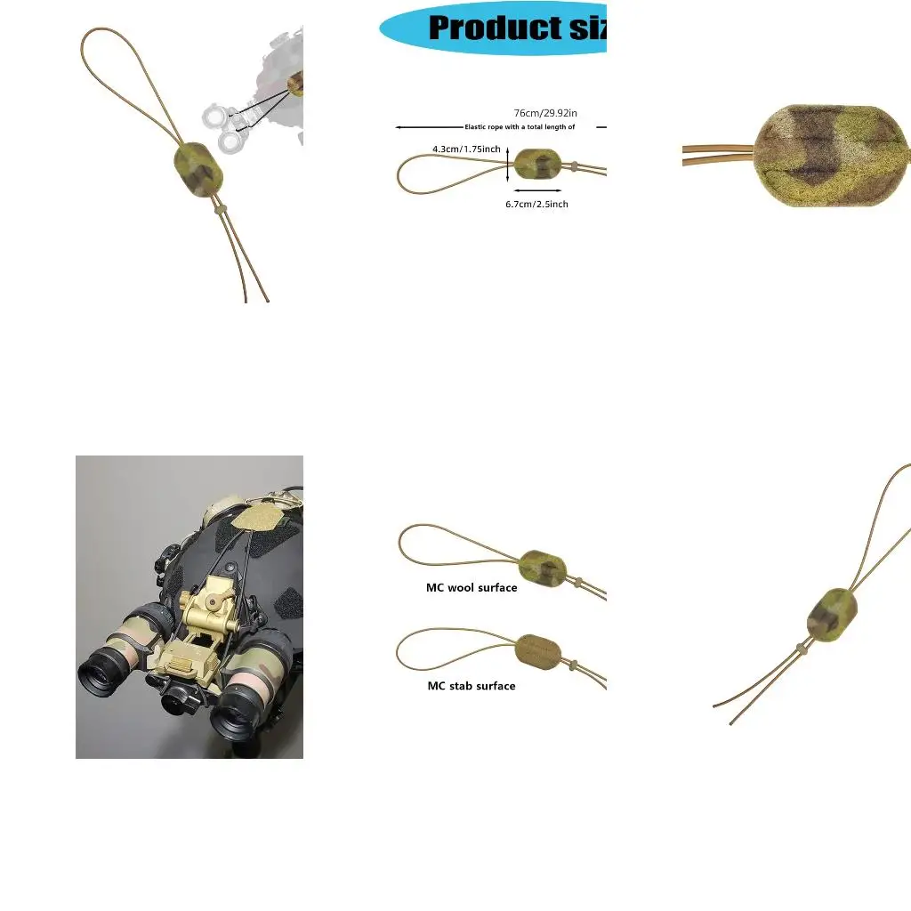 Q39E Night Visible Device Fixed Strap Elastics Retention Bungee Cord Helmets Accessories