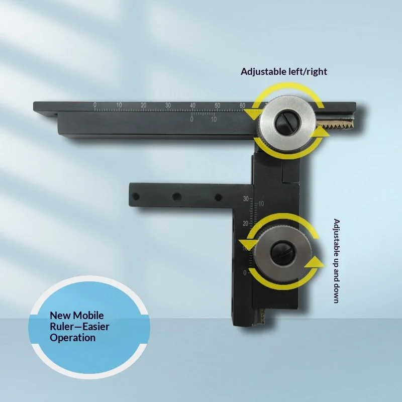 Metal Movable Caliper for Microscope Adjustable Up & Down with Scale Microscope Accessory