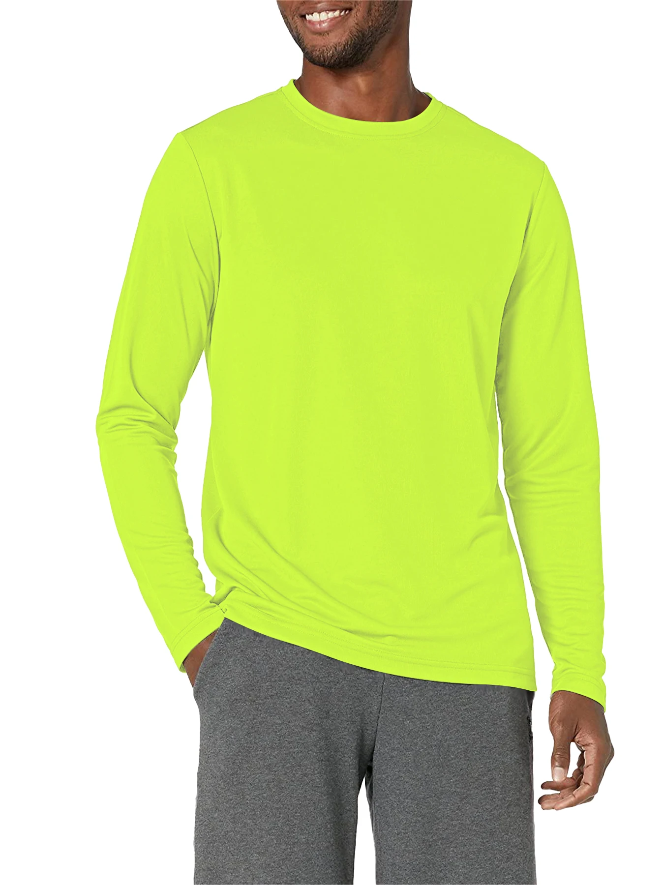 Herren Langarm-Sonnenschutz-Shirt Leichtes Workout UV-Schutz Schnelltrocknend Wander-T-Shirt Radsport Angeln Sportoberteil – Detail 21