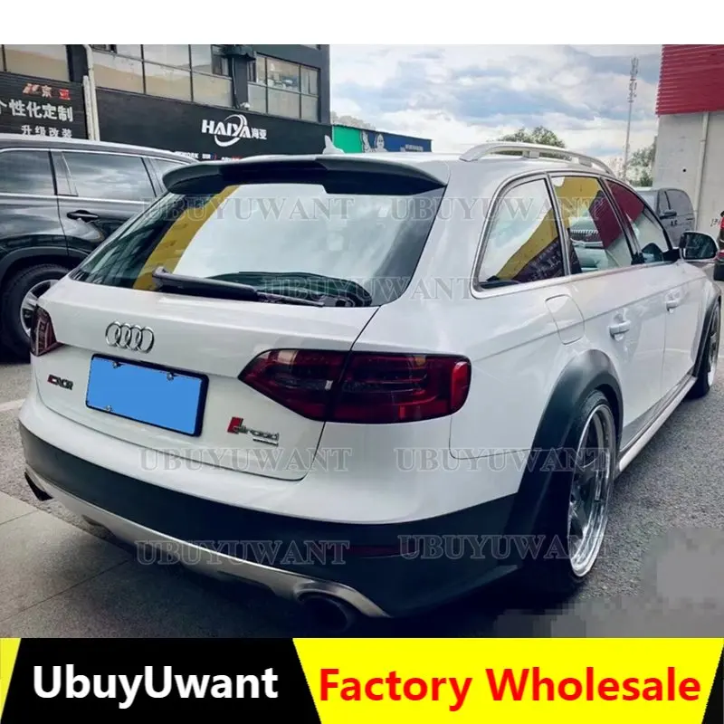 For Audi A4 B8 Allroad Avant 2008-2016 High Quality ABS Plastic Material Rear Trunk Lip Spoiler Wing Car Accessories