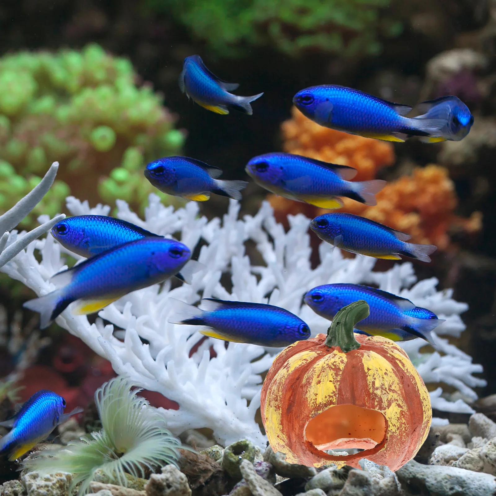 

Shaped Fish Cave Resin Aquarium Decor For Pet Shelter Household Fish Cave Waterproof Garden Landscaping Accessory