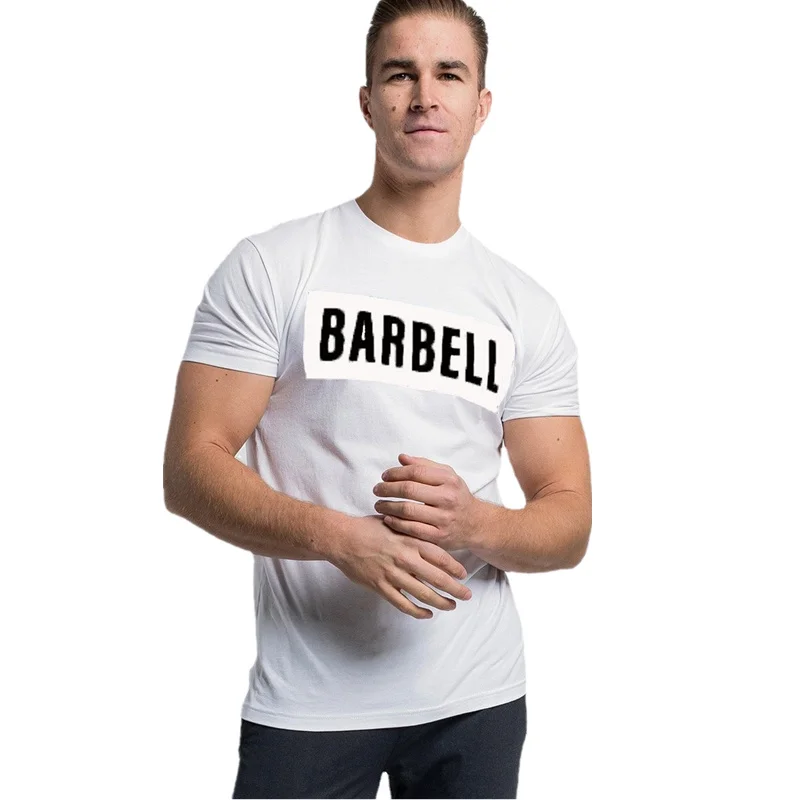 

Men Muscle Shirts Short Sleeve O-Neck T-shirt for Men Casual Workout Gym Bodybuilding Tee Summer Daily Wear