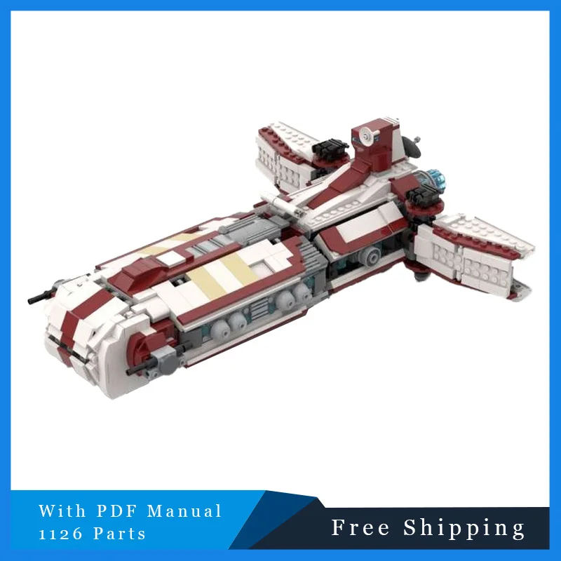 

1126 PCS Star Battle Series Medical Escort Ship Technology Bricks Building Blocks Model For Children Assembly Toys Birthday Gift