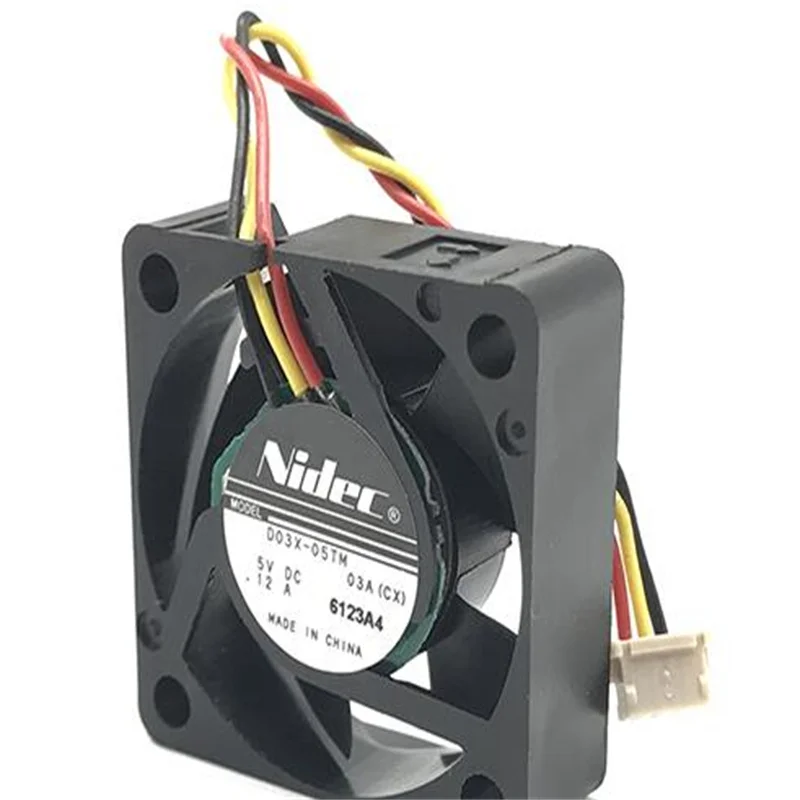 Nidec-ventilador de refrigeración original, dispositivo de 3 líneas, disco duro, caja de red, 3010, 5V, 0.12A, 3CM, D03X-05TM