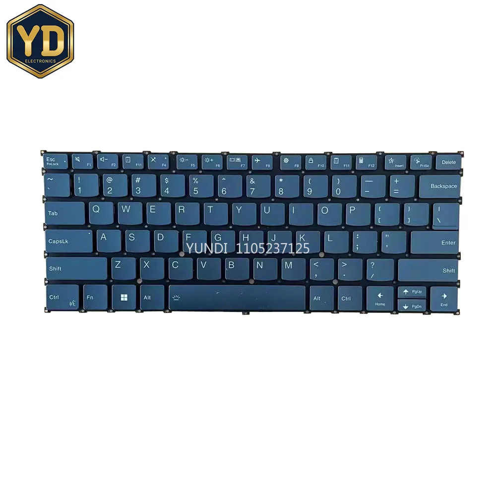 YD Laptop With Backlit Keyboard For Lenovo For Yoga Pro 7 14IMH9 83E2 For Yoga Pro 7 14AHP9 83E3 English US Blue Gray  New
