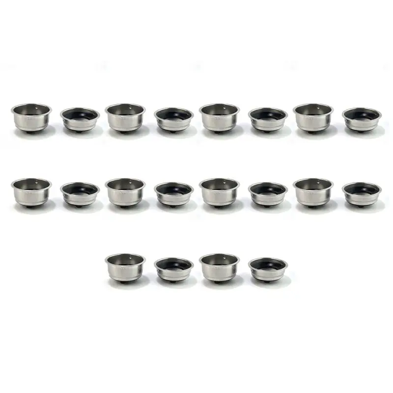SYW-Friendly Detachable Stainless Steel Coffee Filter Basket Strainer Coffee Machine Accessories For Home Office(20 Pack)