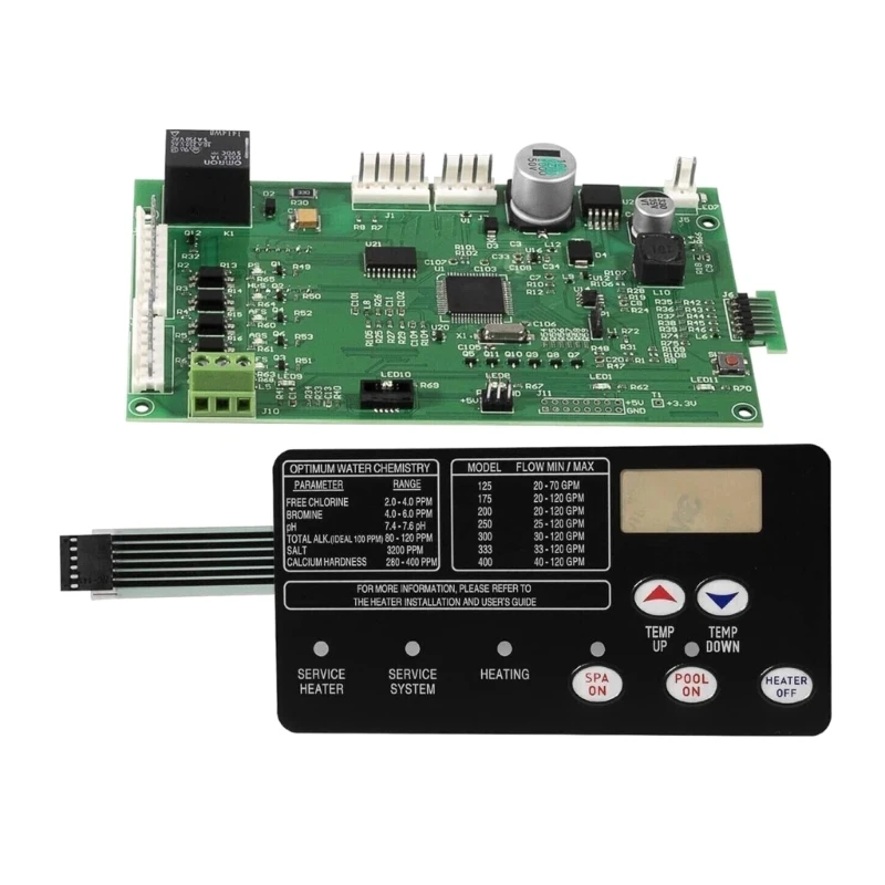 

Electric Heater Control Board with 472610Z Switchs Pad 42002-0007S Suitable for Pool Managers Temperature Dropship