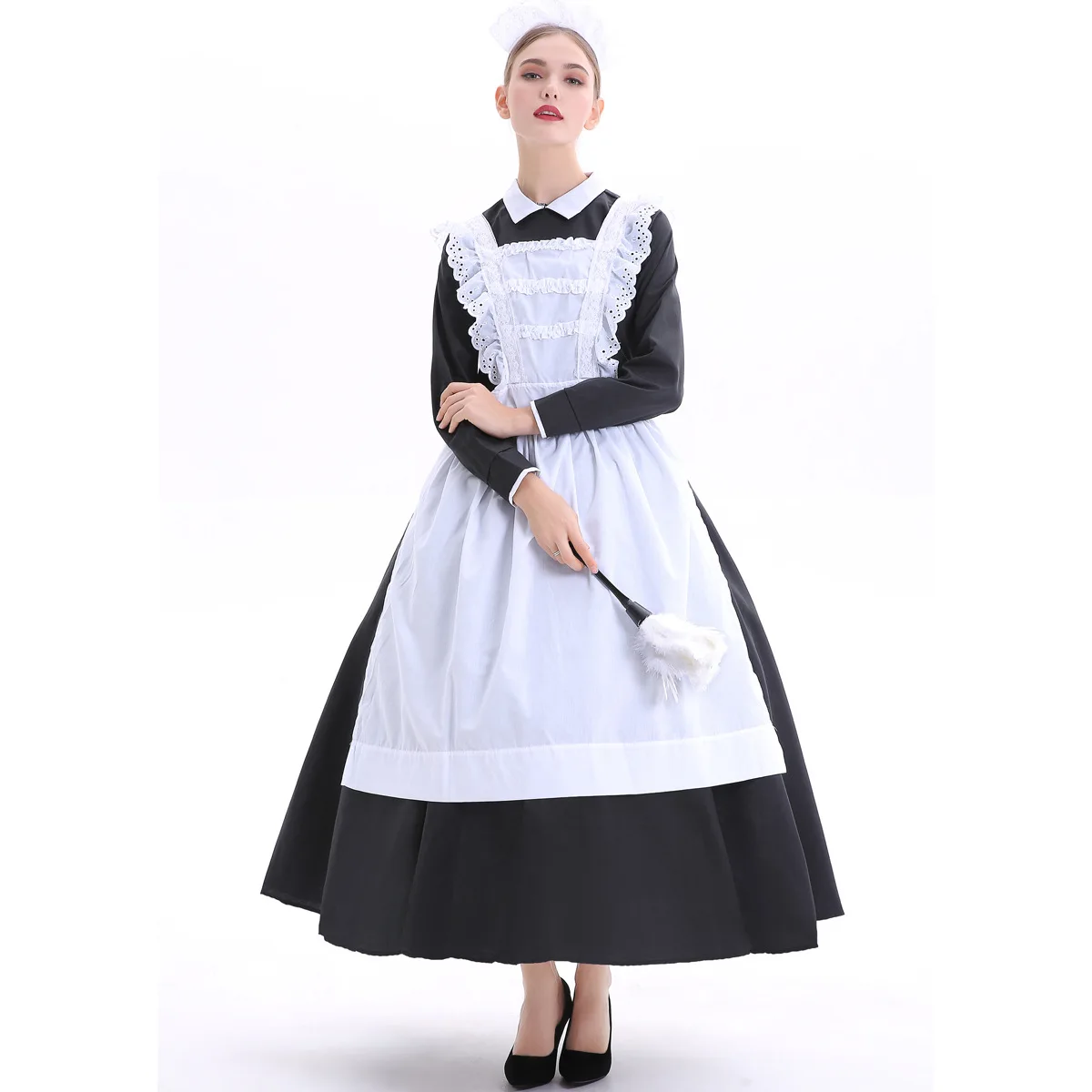 Female Medieval Housekeeper Maid Drama Stage Costume