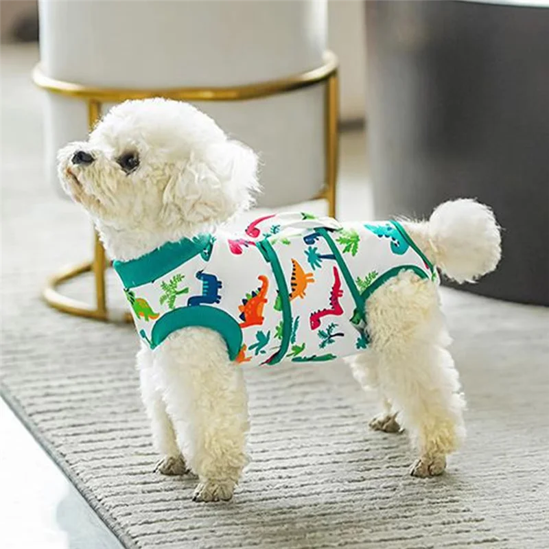 ABZL Dog Spay Recovery Suit Spay Suit For Female Dog Anti-Licking Protective Breathable Pet Outfit For Wound Care Apparel