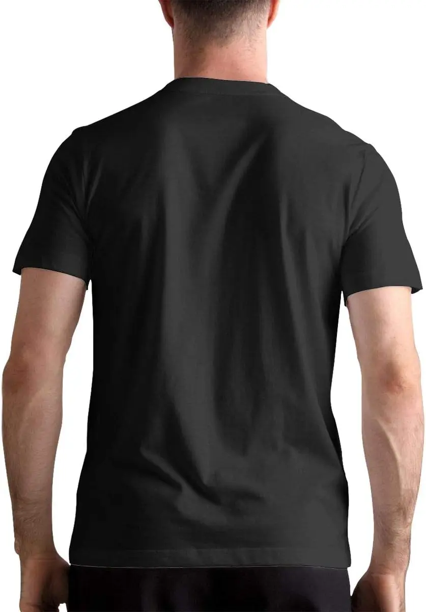 Men's Short Sleeve T Shirt Fashion Casual Tee M Black