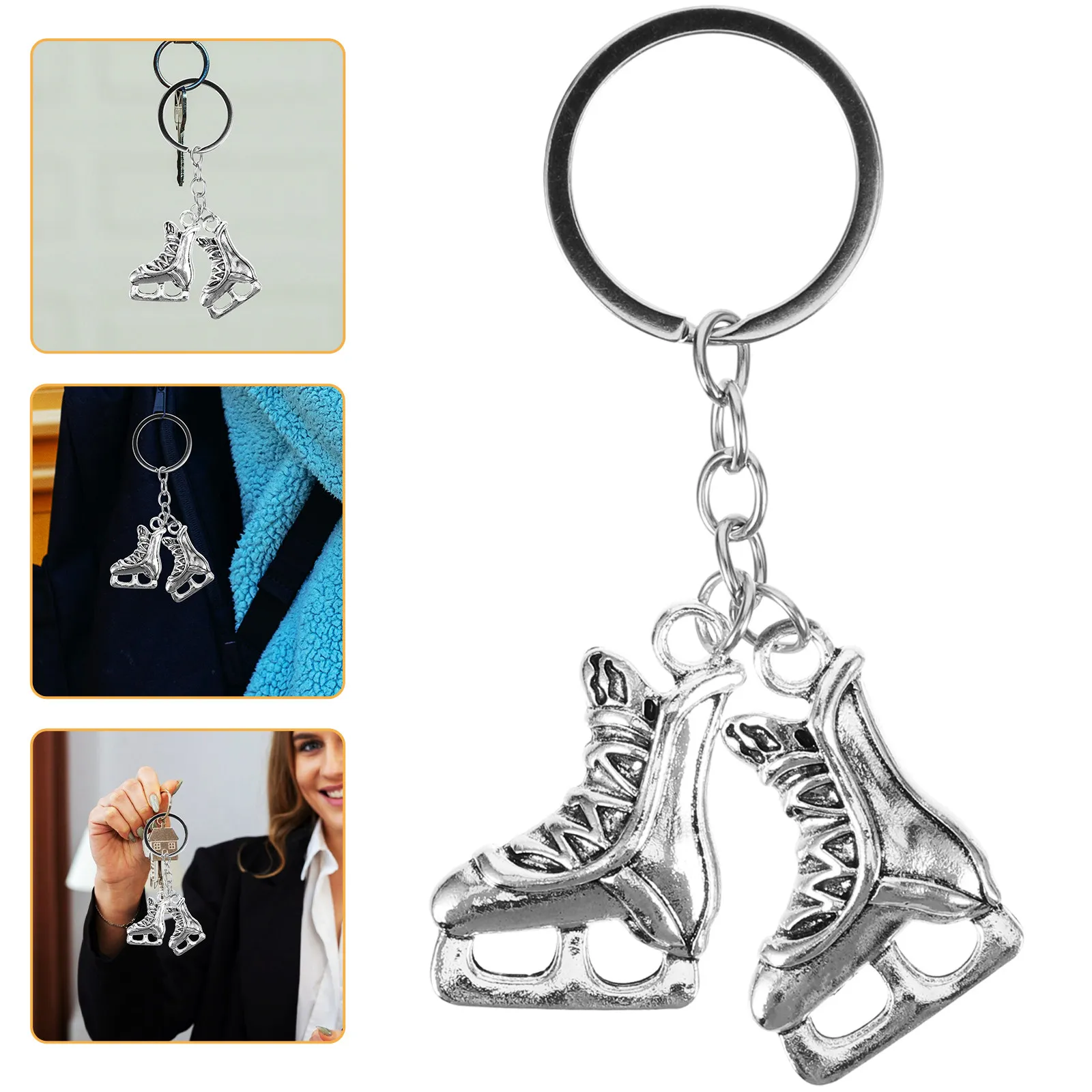

Брелок-роликовые коньки (1 шт.), металлический, милый, подвеска для ключей, сумок, кошельков, уникальный подарок для пар