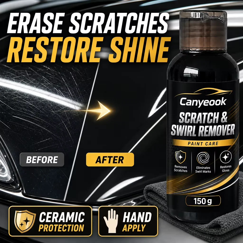 CANYEOOK Scratch & Swirl Remover 150g - Remove Scratches Swirl Marks Ceramic Sealant Restore Shine for All Car Paint Colors