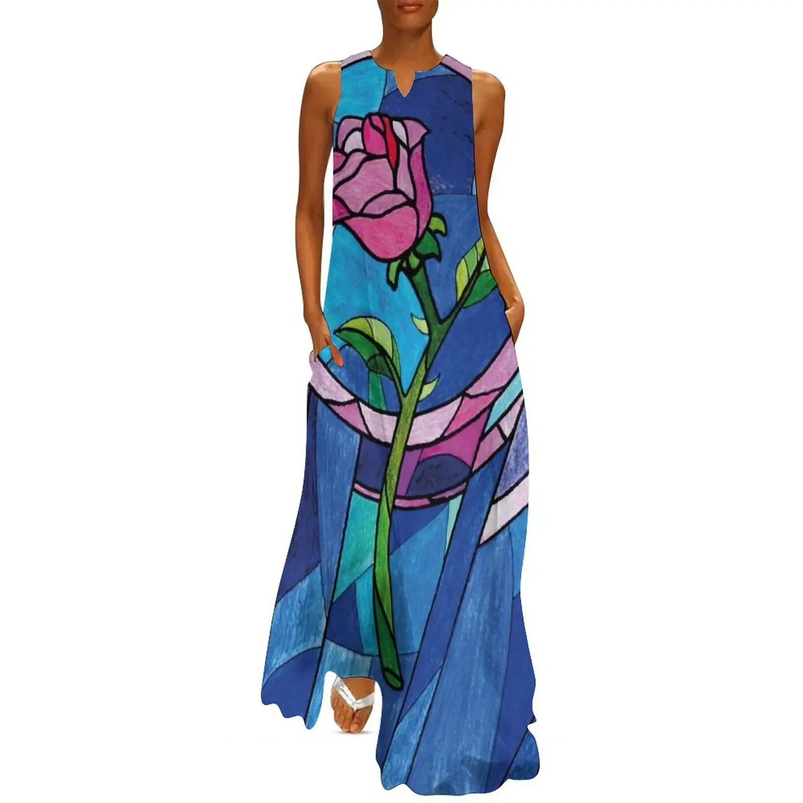 

The rose Long Dress dress party evening elegant luxury celebrity Summer dresses for women Dress