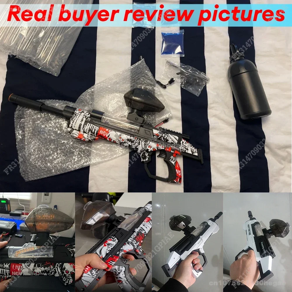 2024 New Upgrade Electric M416 Toy Gun 20000 Gel Balls Feeder Goggles For Shooting Game Paintball Gun Toy Guns for Adults