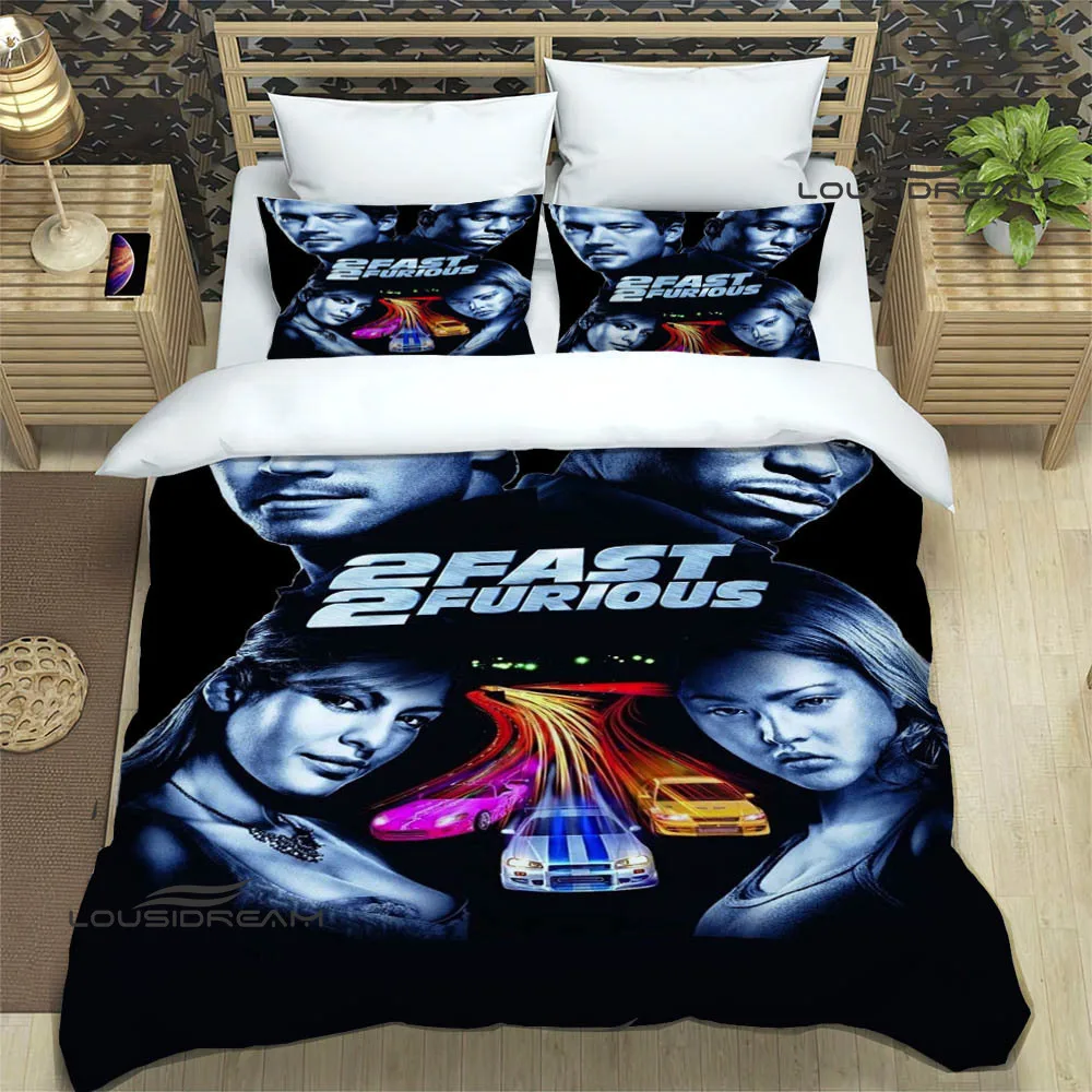 

Fast & Furious printed Bedding Sets exquisite bed supplies set duvet cover bed comforter set bedding set luxury birthday gift