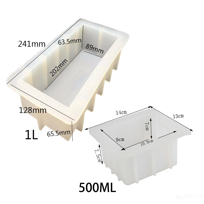 Cuboid Soap Mold DIY Handcraft Silicone Molds For Soap Practical Soap Making Tool Silicone Forms Soap Mold moldes de silicona