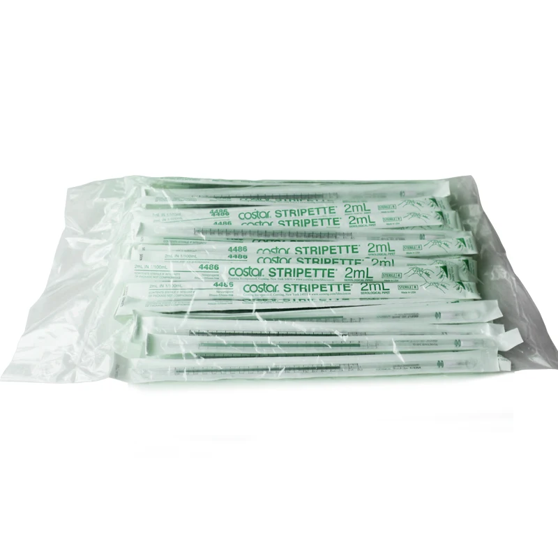 Corning Disposable Sterile Pipet 1ml/5ml/10ml/25ml/50ml Capacity Lab Supplies Individually Wrapped Nase-/RNase-free Pipettes