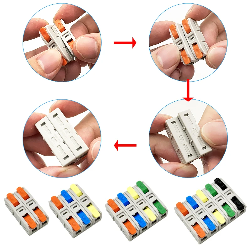 Terminal Block, Miniature Cable Connector, Suitable For 0.08mm-2.5mm Wire, Splitter Conductor, LED Light Source Paralleler