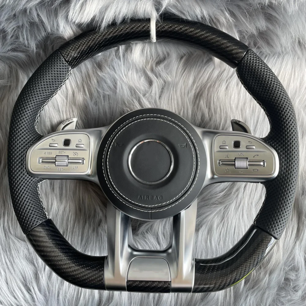 For Mercedes-Benz AMG A-Class B-Class C-Class E-Class S-Class 05-22 Full Series Customized Carbon Fiber Steering Wheel Assembly