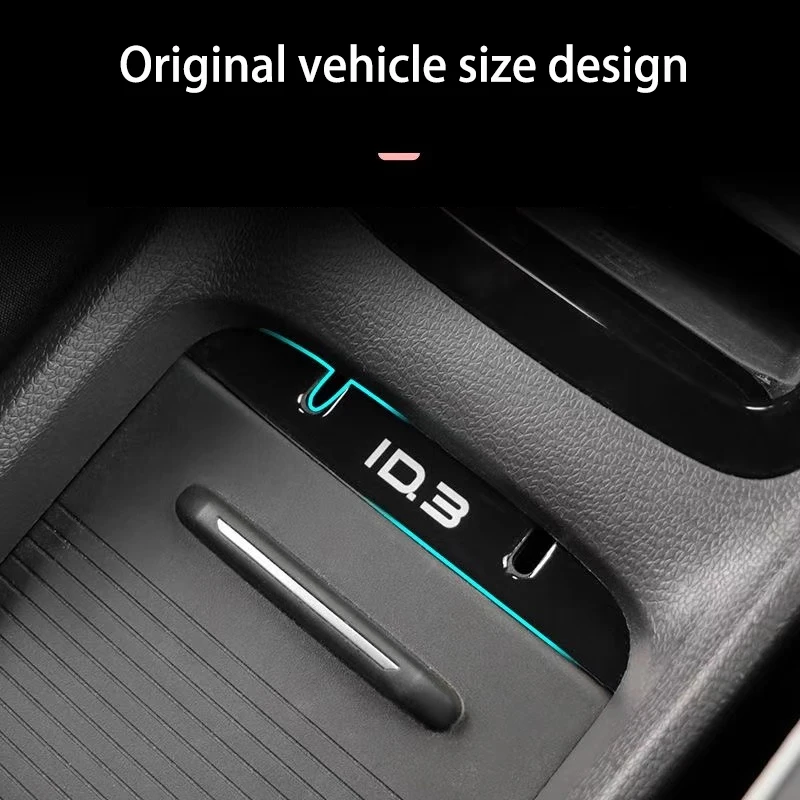 Für Volkswagen VW ID.3 2021 2022 2023 Zentrale Konsole Ladekabel USB Hub Organizer Docking Station Dekoration Zubehör – Detail 4