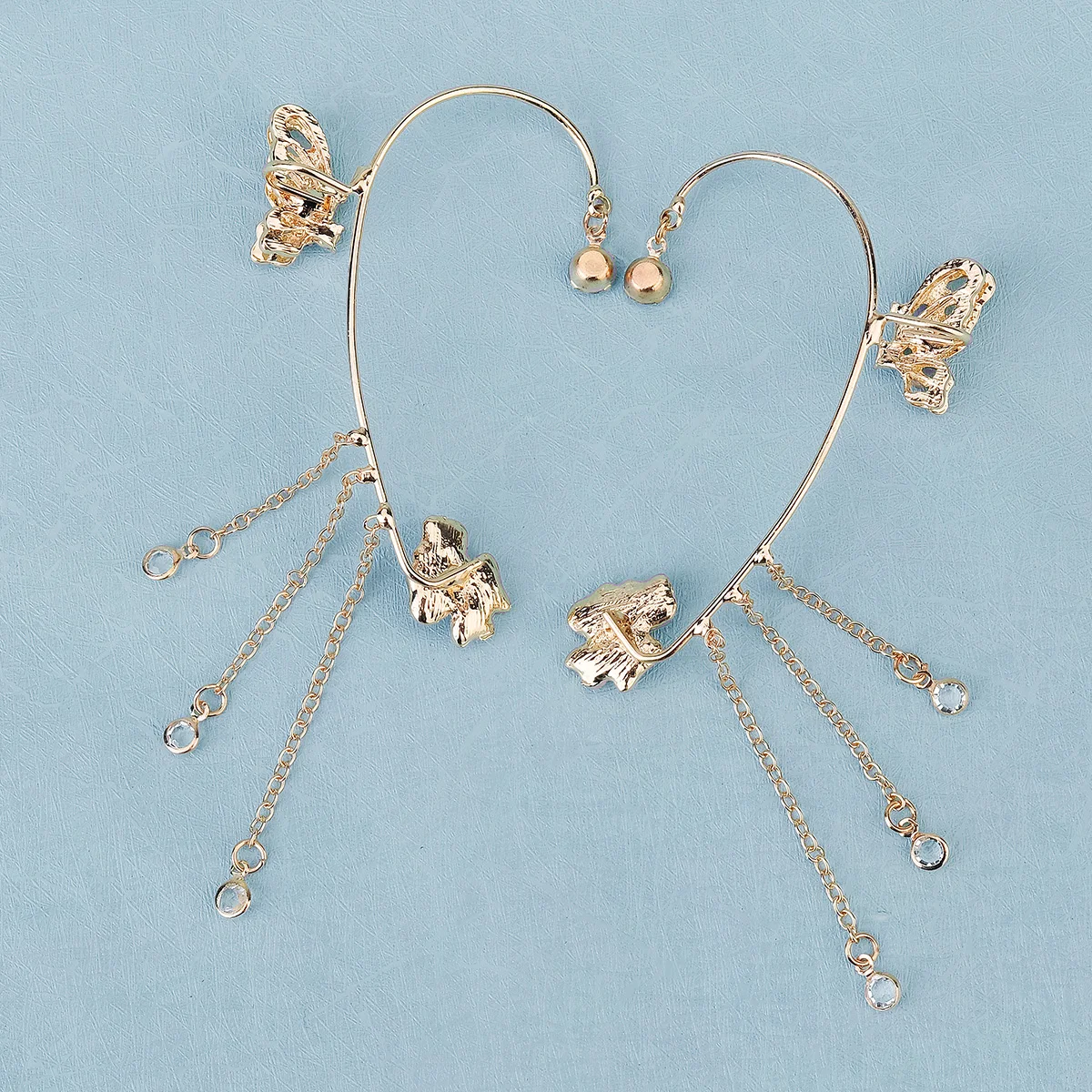 Luxus Königin Ohr Knochen Clip Exquisite Strass Kristall Ohrringe Party Braut Schmuck Zubehör Für Frauen Wichtige Anlass – Detail 19